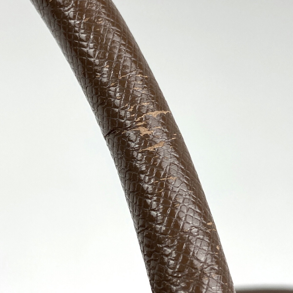 Prada Logo Handbag Saffiano Leather Brown - Picture 5 of 7